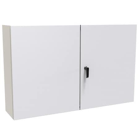 Hammond 3 Point Latch with Keyed Handle Electrical Enclosures, 30 in H, 10 in D, 48 in W EN4TD304810LG